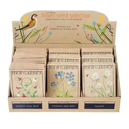 Beautiful Flower Seeds - Sweet Peas, Daisies, forget-me-nots