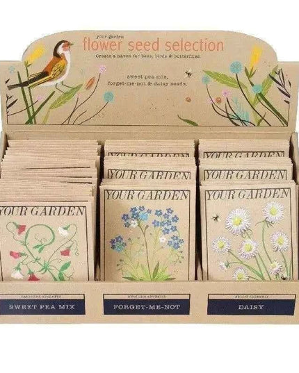 Beautiful Flower Seeds - Sweet Peas, Daisies, forget-me-nots