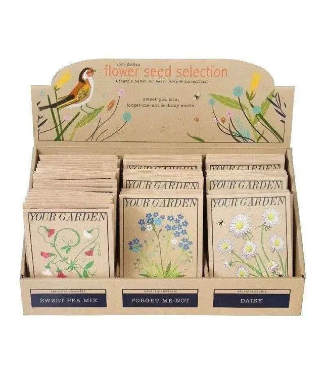 Beautiful Flower Seeds - Sweet Peas, Daisies, forget-me-nots