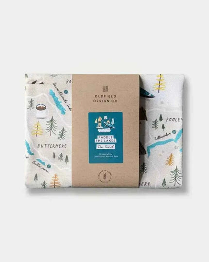 Paddle the Lakes Tea Towel