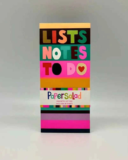 Paper Salad Magnetic List Pad - Stripes Lists Notes