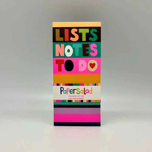 Paper Salad Magnetic List Pad - Stripes Lists Notes