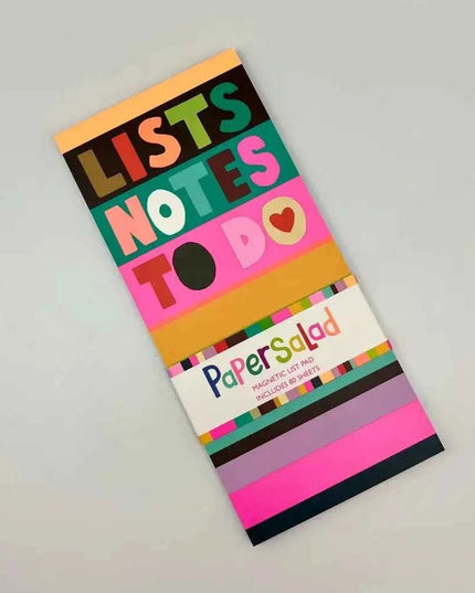 Paper Salad Magnetic List Pad - Stripes Lists Notes