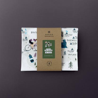 Cycle the Peak District Tea Towel - The Red Squirrel