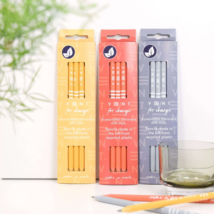 Writing Pencils Pack of 3 recycled - various designs