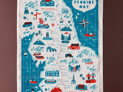 Pennine Way Tea Towel