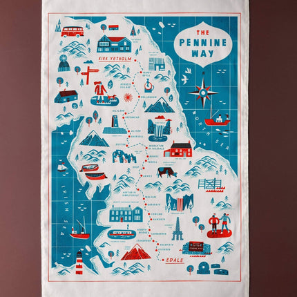 Pennine Way Tea Towel