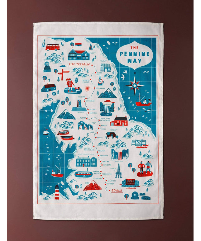 Pennine Way Tea Towel