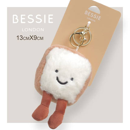 Plush Bread Toast Bag Charm by Bessie London