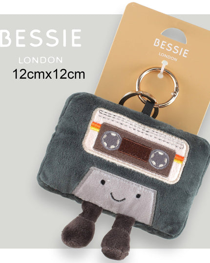 Retro Plush Cassette Bag Charm