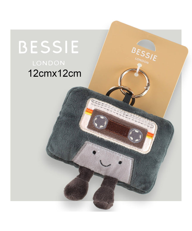 Retro Plush Cassette Bag Charm