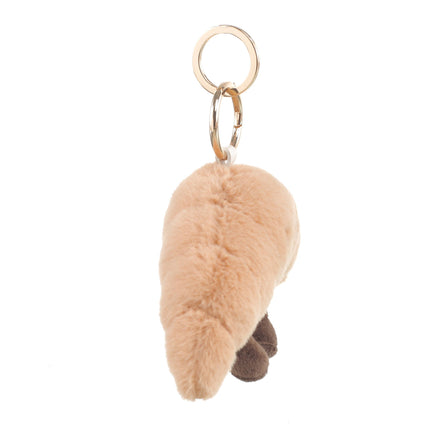 Croissant Charm Bag Clip - French Pastry Keychain Accessory