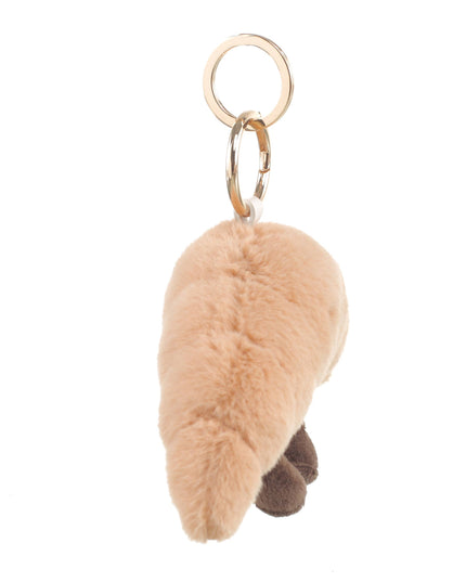 Croissant Charm Bag Clip - French Pastry Keychain Accessory