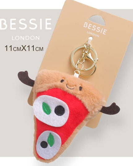 Plush Pizza Bag Charm - Bessie London