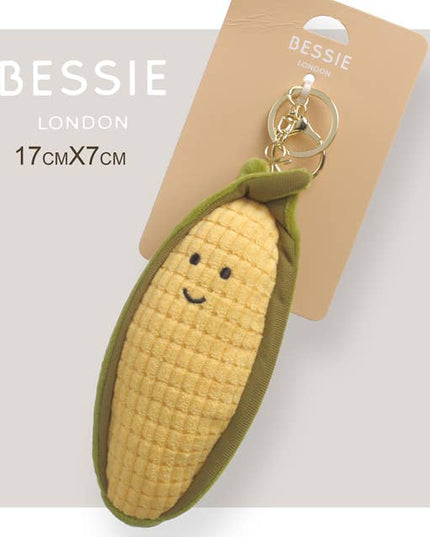 Plush Sweet Corn Bag Charm - Bessie London