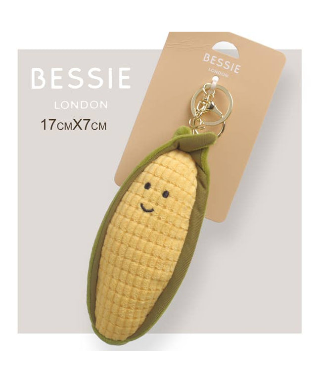 Plush Sweet Corn Bag Charm - Bessie London