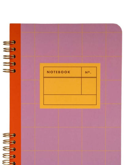 Spiral Bound A5 notebook - Kikkerland Purple