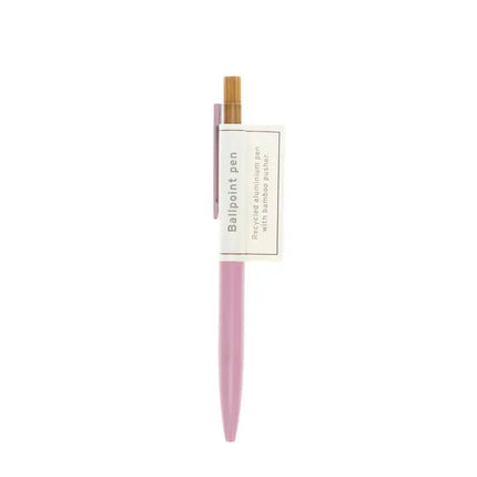 Recycled Aluminium Ballpoint Pen - Baby Pink