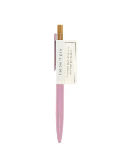 Recycled Aluminium Ballpoint Pen - Baby Pink