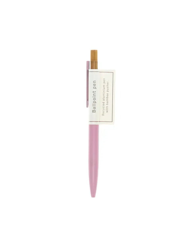 Recycled Aluminium Ballpoint Pen - Baby Pink