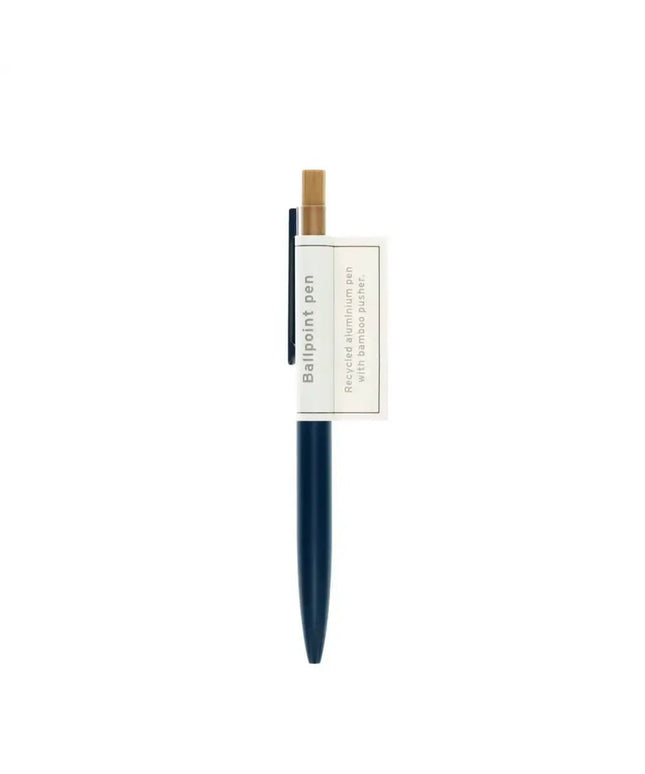 Recycled Aluminium Ballpoint Pen - Blue