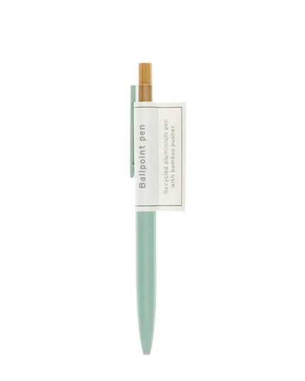 Recycled Aluminium Ballpoint Pen - Mint Green