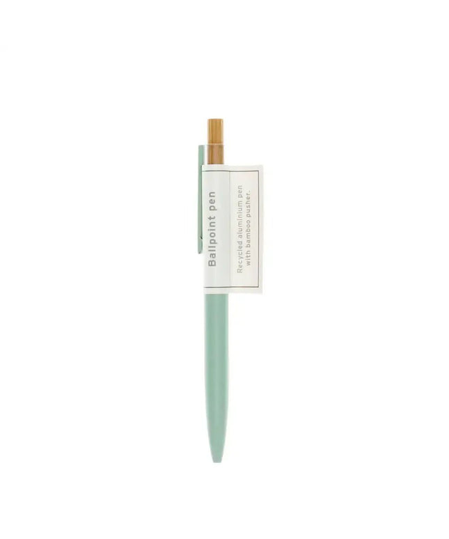 Recycled Aluminium Ballpoint Pen - Mint Green