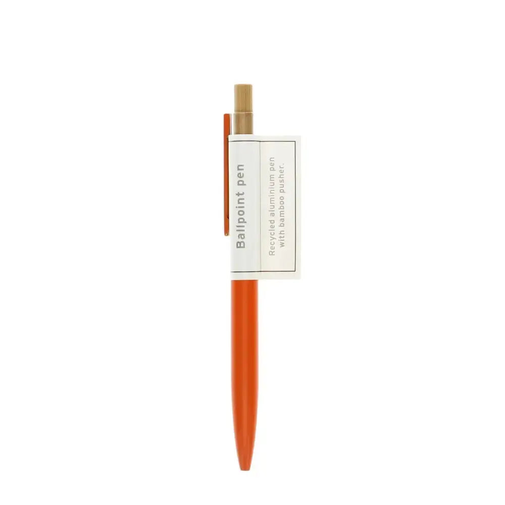 Recycled Aluminium Ballpoint Pen - Orange