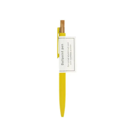 Recycled Aluminium Ballpoint Pen - Yellow