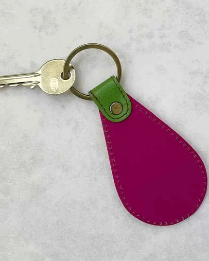 Recycled Leather Fob Keyring