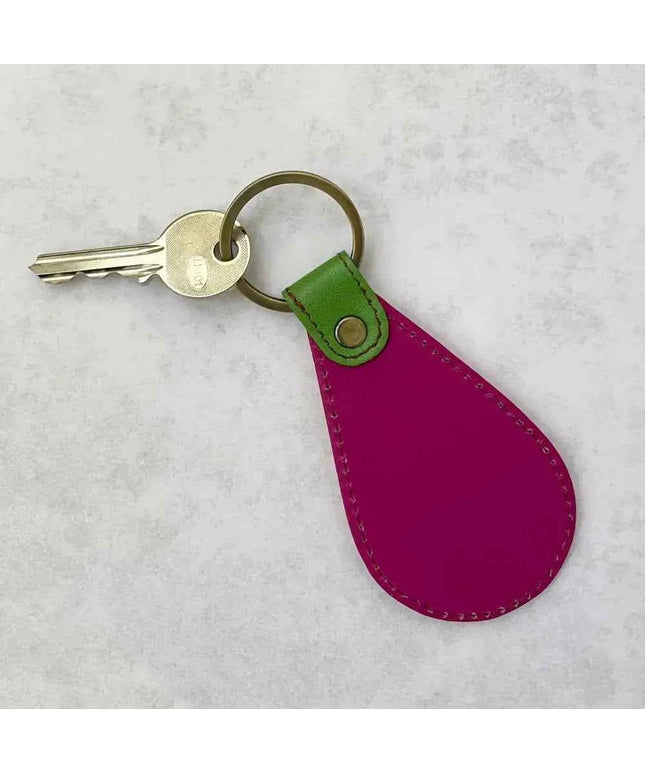 Recycled Leather Fob Keyring
