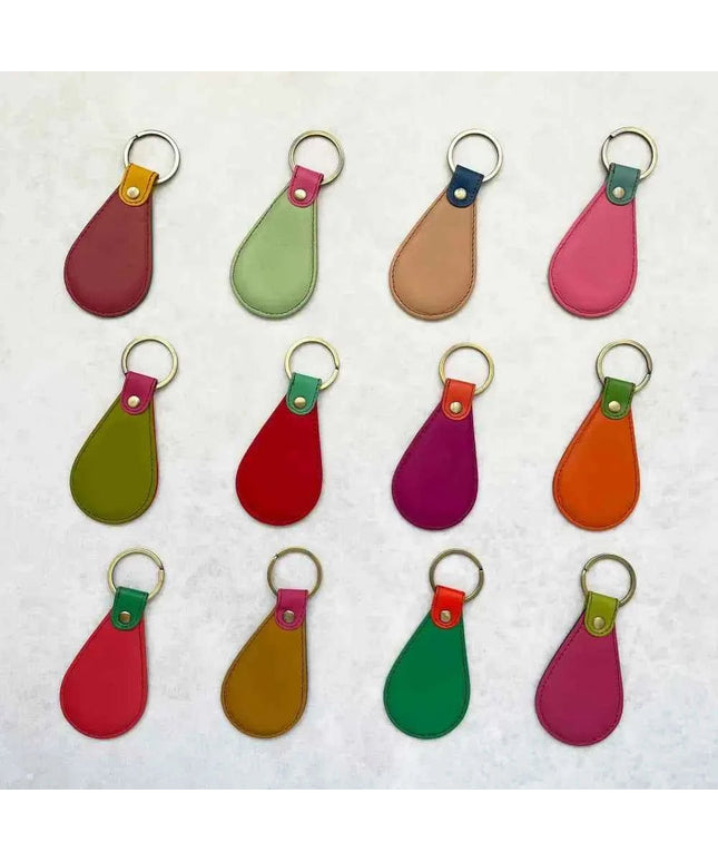 Recycled Leather Fob Keyring
