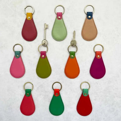 Recycled Leather Fob Keyring