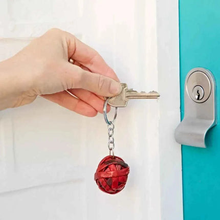 Recycled Newspaper Ball Keyring - Key Chain