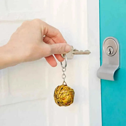 Recycled Newspaper Ball Keyring - Key Chain