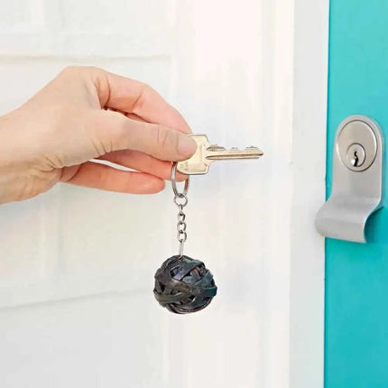 Recycled Newspaper Ball Keyring - Key Chain