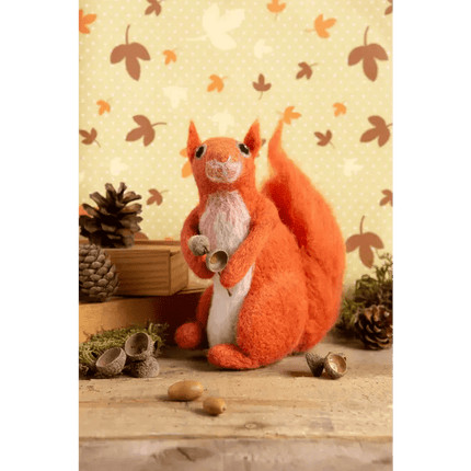 Red Squirrel Needle Felting Kit | Beginner Craft Kit