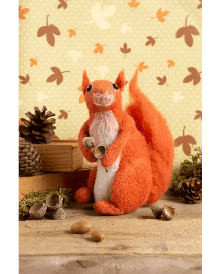 Red Squirrel Needle Felting Kit | Beginner Craft Kit