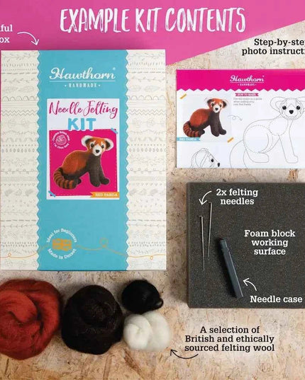 Red Squirrel Needle Felting Kit | Beginner Craft Kit