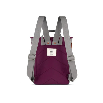 ROKA London Canfield Backpack in Royal Burgundy Nylon