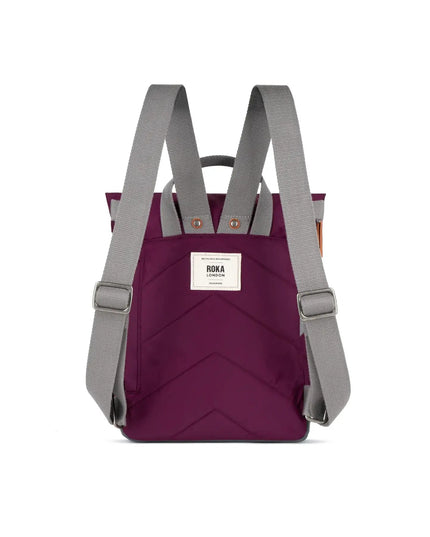 ROKA London Canfield Backpack in Royal Burgundy Nylon
