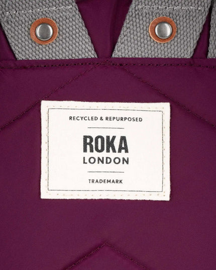 ROKA London Canfield Backpack in Royal Burgundy Nylon