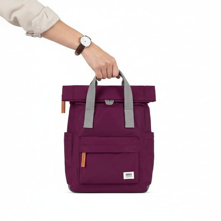 ROKA London Canfield Backpack in Royal Burgundy Nylon