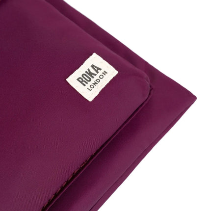 ROKA London Chelsea B Crossbody Bag in Royal Burgundy Nylon