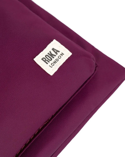 ROKA London Chelsea B Crossbody Bag in Royal Burgundy Nylon