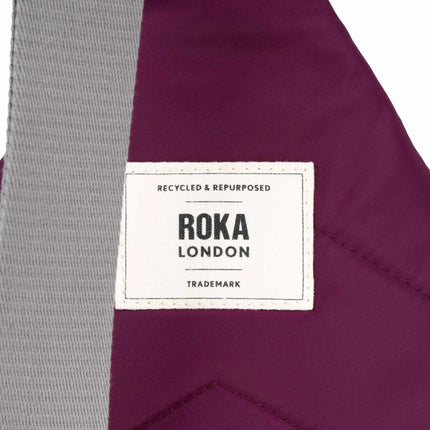 ROKA London Willesden Sling Bag in Royal Burgundy Nylon