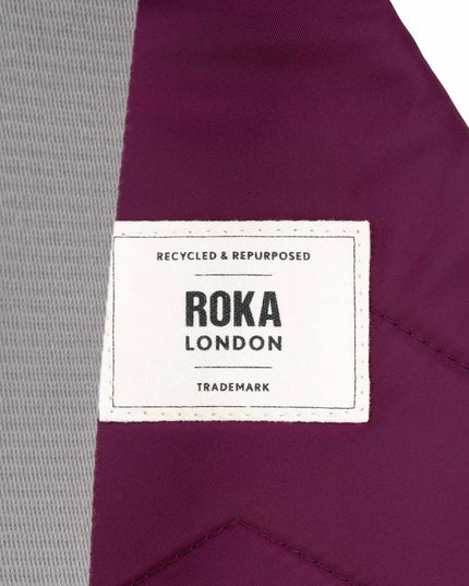ROKA London Willesden Sling Bag in Royal Burgundy Nylon