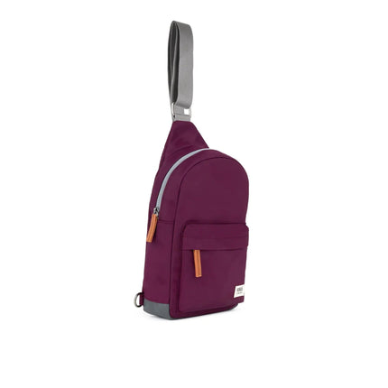 ROKA London Willesden Sling Bag in Royal Burgundy Nylon
