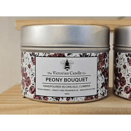 Hand-Poured Luxury Scented Candles Peony Bouquet