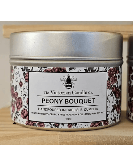 Hand-Poured Luxury Scented Candles Peony Bouquet